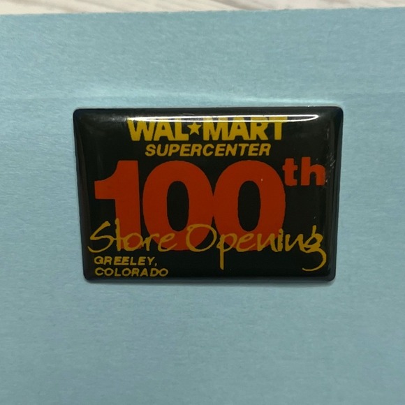 Walmart Supercenter 100th Store Opening Greeley Colorado Commemorative Pin - Picture 1 of 3